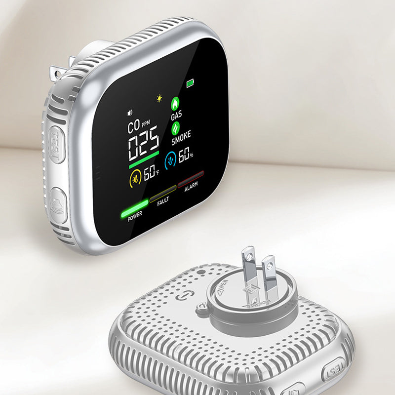 🥳 2026 HOT SALE 🥳💞 50K+ SOLD! 🔥🏠 50% OFF! Portable 6-in-1 Gas Alarm – Detects CO, Combustible Gas, Smoke & More. LCD Display & Audible Alert – Protect Your Family Without Costly Inspections! 🛡️✨