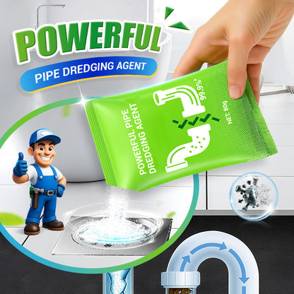 🧪 Avløpsrens i pulverform – effektiv mot hår og fett. Trygg for rør – rengjør vask, toalett og sluk! 💪🌿