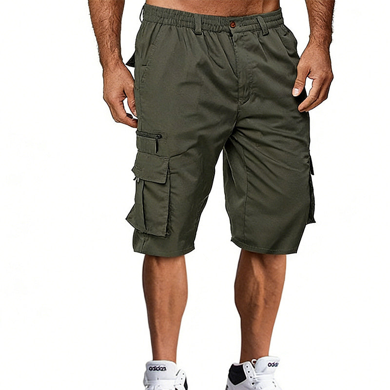 Herre casual cargo shorts med flere lommer