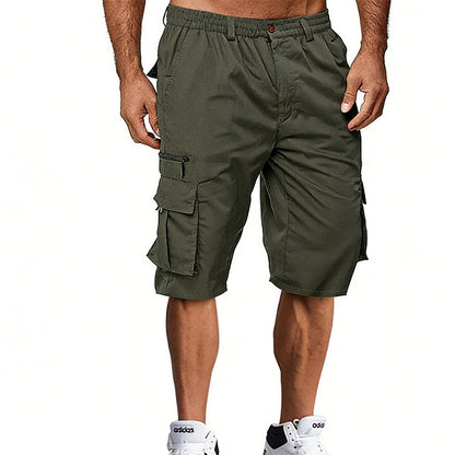 Herre casual cargo shorts med flere lommer