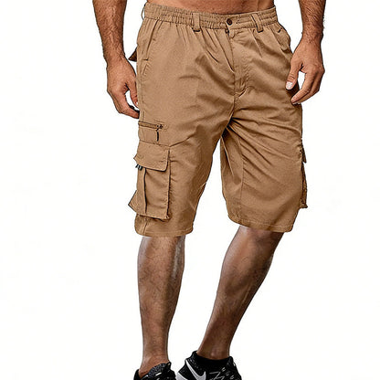 Herre casual cargo shorts med flere lommer