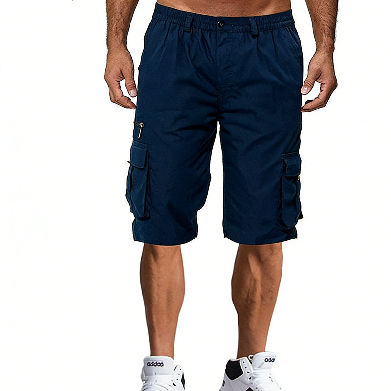 Herre casual cargo shorts med flere lommer