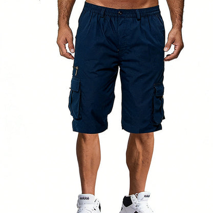 Herre casual cargo shorts med flere lommer