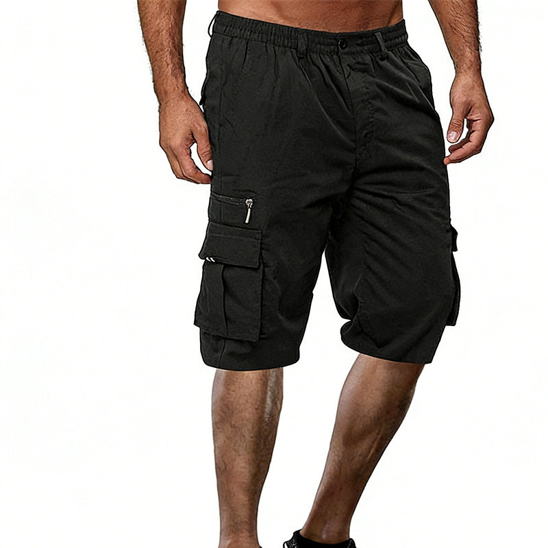 Herre casual cargo shorts med flere lommer