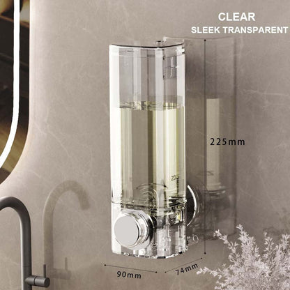 Universell veggmontert sugekopp-sjampodispenser