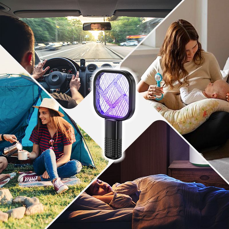 ⚡ BEGRENSET TID 48% RABATT! ✨ Mini USB Elektrisk Myggfelle – Høyspenningsnett, UV-lys, trygg for barn og kjæledyr 🦟