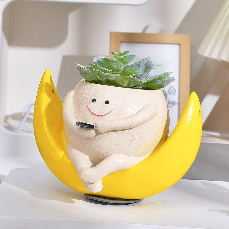 🔥KJØP 2 FÅ 10 % RABATT💝Smiley Face-plantepotte