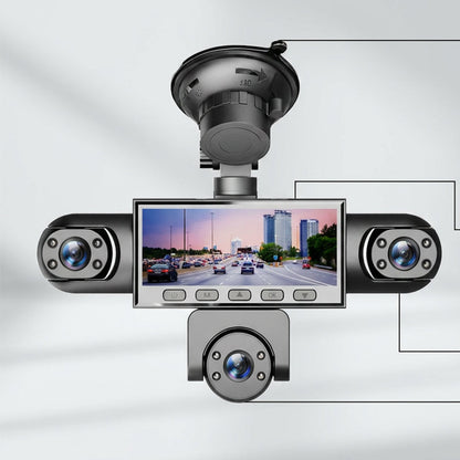 🚗 50% RABATT – 5-kamera panoramabilkamera – full dekning – 1080P nattvisning – G-sensor – parkeringsvakt – løkkebåndopptak – for alle biler