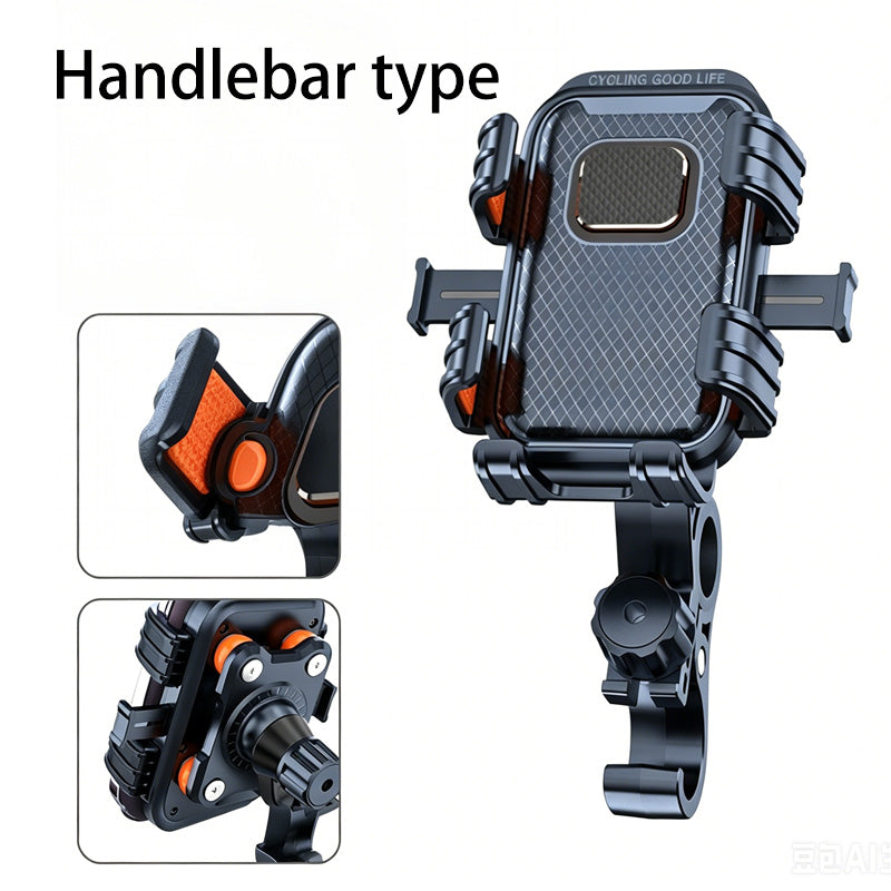 Støtsikker telefonholder for motorsykler