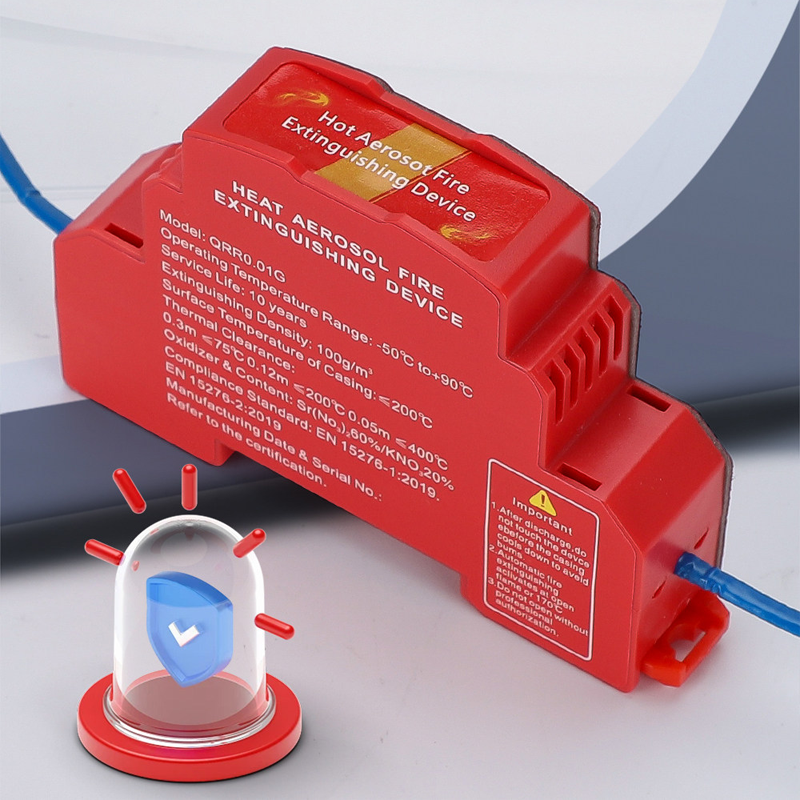 🎃Halloween-tilbud 50 % RABATT!🔥Varmeaktivert aerosol brannslukkingsmodul – beskyttelse av elektrisk skap