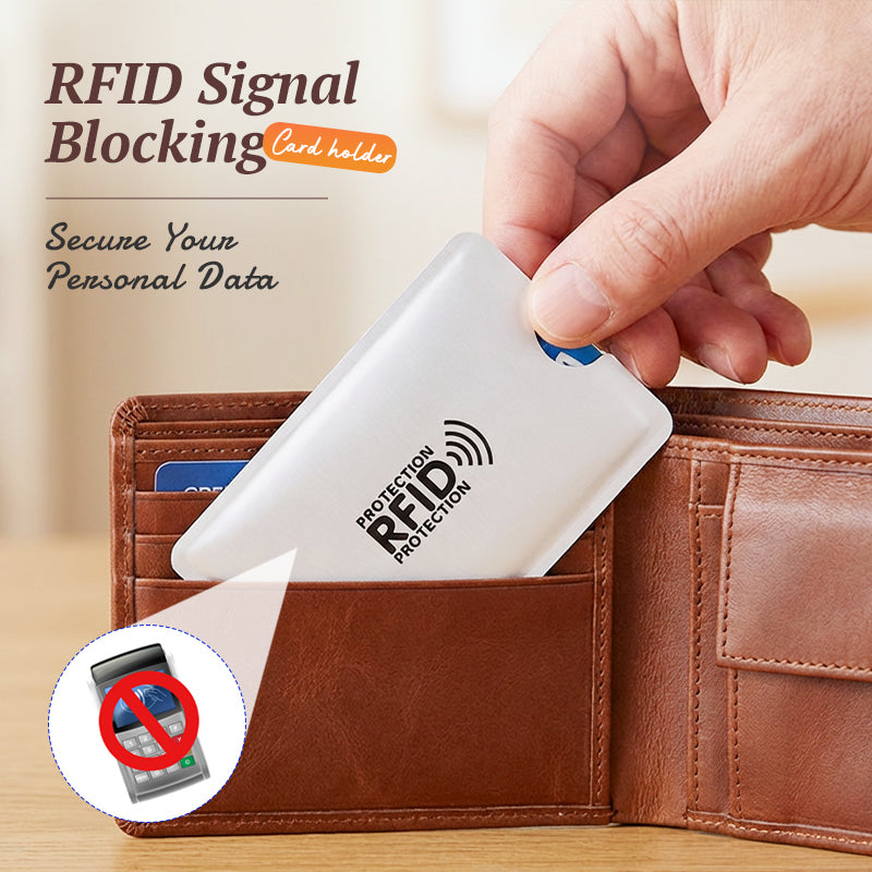 RFID-blokkerende ermer for kredittkort