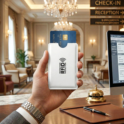 RFID-blokkerende ermer for kredittkort
