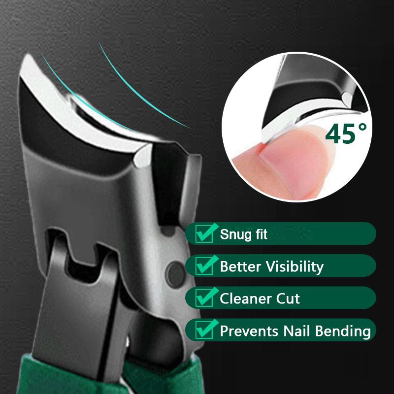 ✂️🦶 Negleklipper med bred kjeve – skarp, sprutsikker, ergonomisk og rustfri! 🌟 Kjøp 2 få 8 % rabatt!