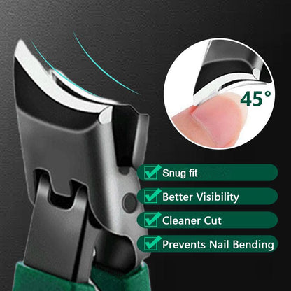 ✂️🦶 Negleklipper med bred kjeve – skarp, sprutsikker, ergonomisk og rustfri! 🌟 Kjøp 2 få 8 % rabatt!
