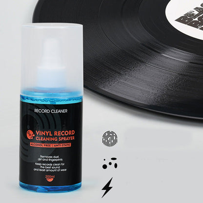 🎵 TIDSBEGRENSET KJØP 2 FÅ 1 GRATIS! 💥 Antistatisk rengjøringsspray for vinylplater – Alkoholfri, støvfjerner, fin tåke ✨