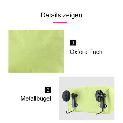 2-i-1 sammenleggbar handlekurv