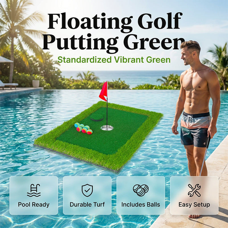 Bærbar flytende golfputtinggreen