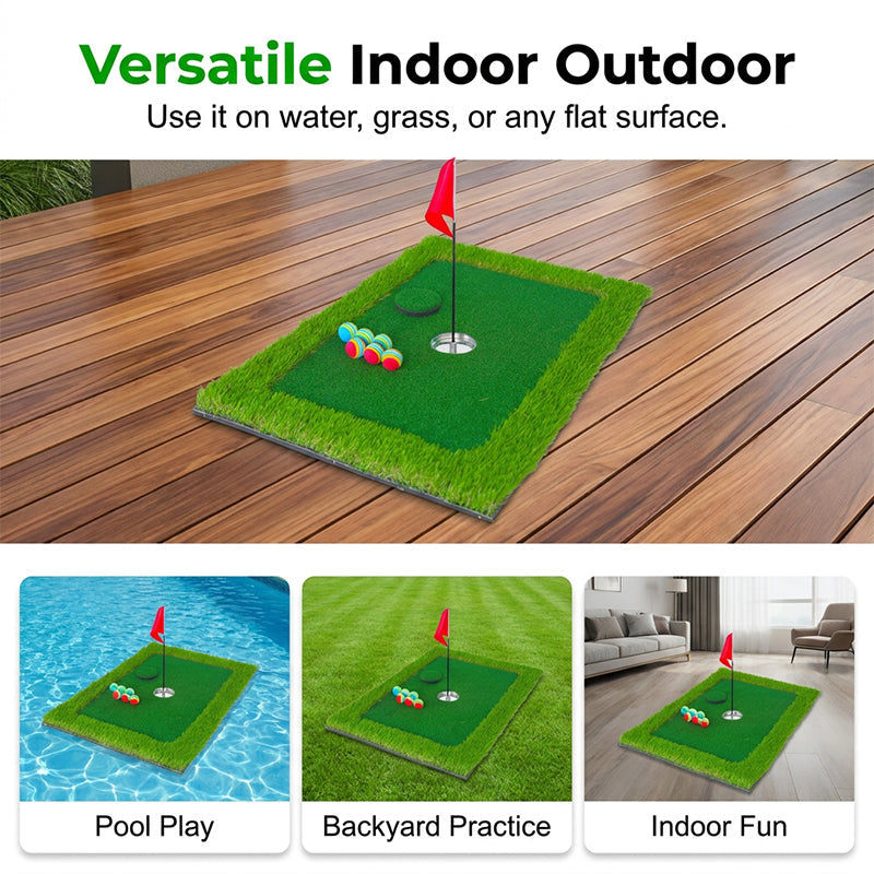 Bærbar flytende golfputtinggreen