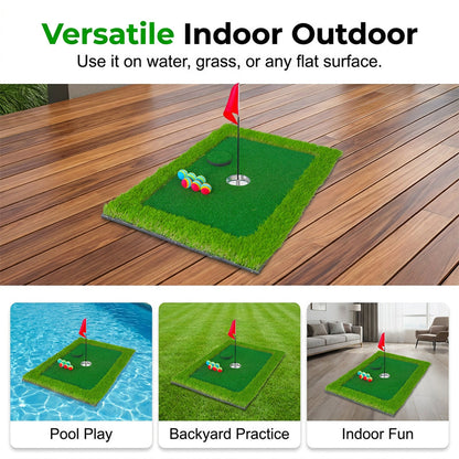 Bærbar flytende golfputtinggreen