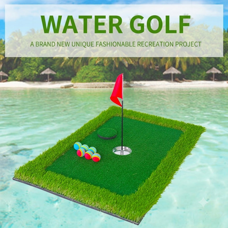 Bærbar flytende golfputtinggreen
