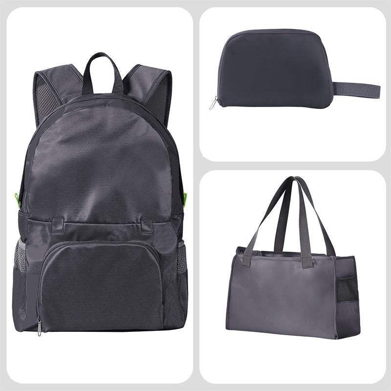 🎒 ✨Sammenleggbar, multifunksjonell ryggsekk/veske – 3-i-1-reisetaske – ryggsekk, veske og skulderveske i ett – kompakt, allsidig og perfekt til reiser, hverdagsbruk og jobb
