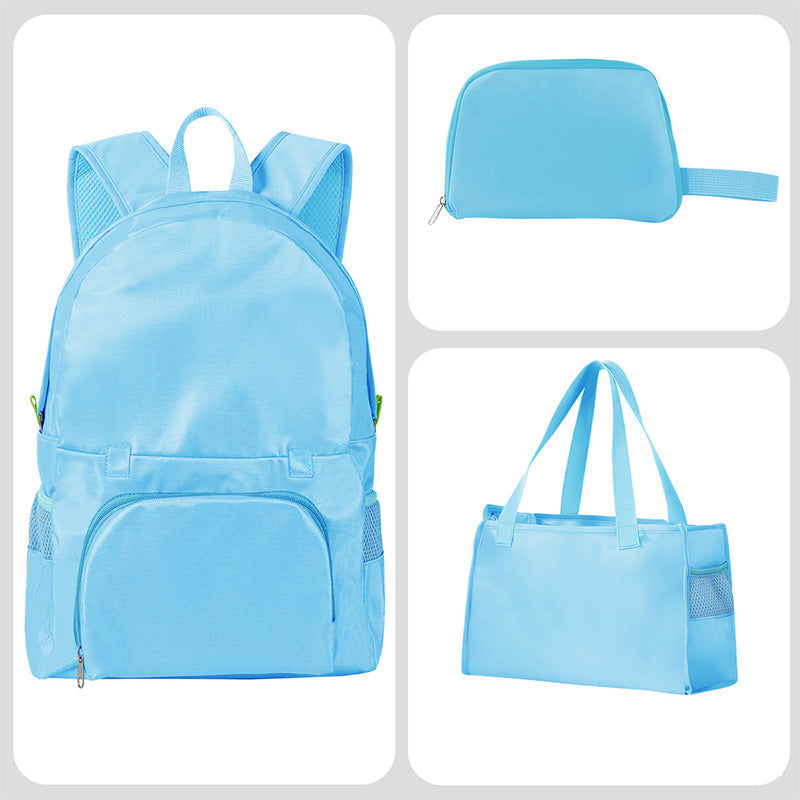 🎒 ✨Sammenleggbar, multifunksjonell ryggsekk/veske – 3-i-1-reisetaske – ryggsekk, veske og skulderveske i ett – kompakt, allsidig og perfekt til reiser, hverdagsbruk og jobb
