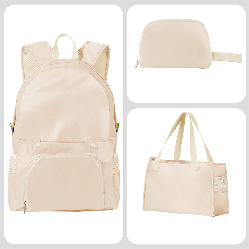 🎒 ✨Sammenleggbar, multifunksjonell ryggsekk/veske – 3-i-1-reisetaske – ryggsekk, veske og skulderveske i ett – kompakt, allsidig og perfekt til reiser, hverdagsbruk og jobb