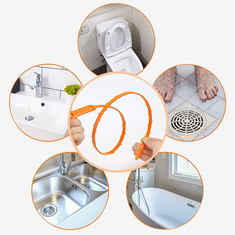 🌟 50 % RABATT NÅ! 🛠️ 20,5-tommers avløpsslange – Fleksibel, slitesterk og enkel å bruke – Fjerner tettheter i vasker, badekar og rør raskt 💧