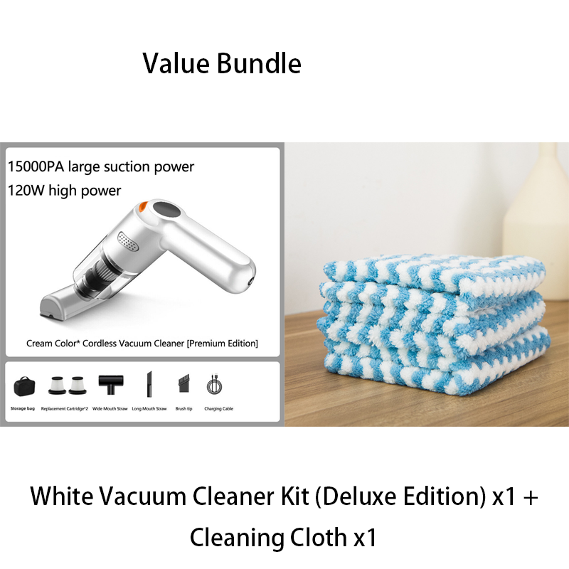 🧹 48% RABATT – Trådløs støvsuger – 10000PA sug  – HEPA-filter – for bil, hjem og kontor