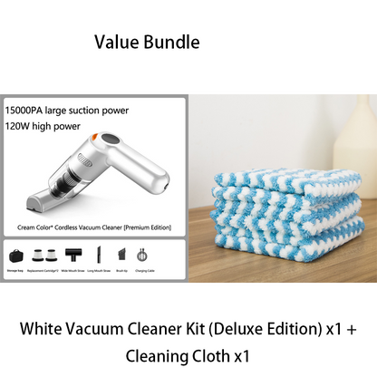 🧹 48% RABATT – Trådløs støvsuger – 10000PA sug  – HEPA-filter – for bil, hjem og kontor