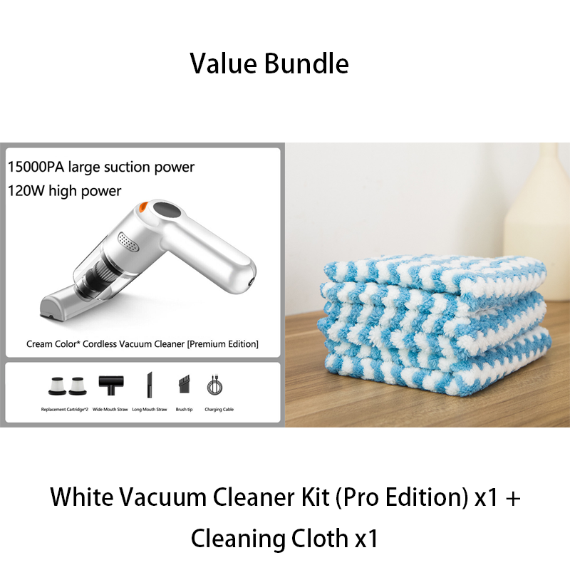 🧹 48% RABATT – Trådløs støvsuger – 10000PA sug  – HEPA-filter – for bil, hjem og kontor