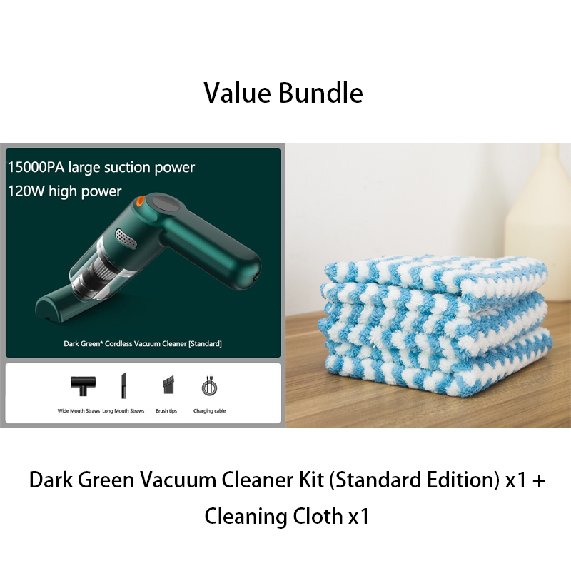 🧹 48% RABATT – Trådløs støvsuger – 10000PA sug  – HEPA-filter – for bil, hjem og kontor
