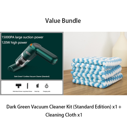 🧹 48% RABATT – Trådløs støvsuger – 10000PA sug  – HEPA-filter – for bil, hjem og kontor