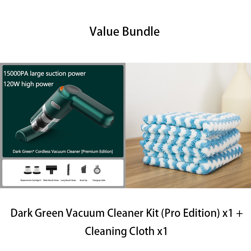🧹 48% RABATT – Trådløs støvsuger – 10000PA sug  – HEPA-filter – for bil, hjem og kontor