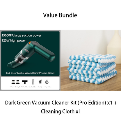 🧹 48% RABATT – Trådløs støvsuger – 10000PA sug  – HEPA-filter – for bil, hjem og kontor