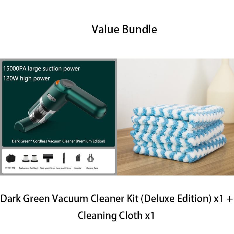 🧹 48% RABATT – Trådløs støvsuger – 10000PA sug  – HEPA-filter – for bil, hjem og kontor