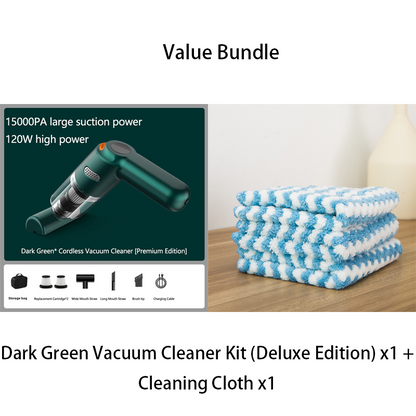 🧹 48% RABATT – Trådløs støvsuger – 10000PA sug  – HEPA-filter – for bil, hjem og kontor