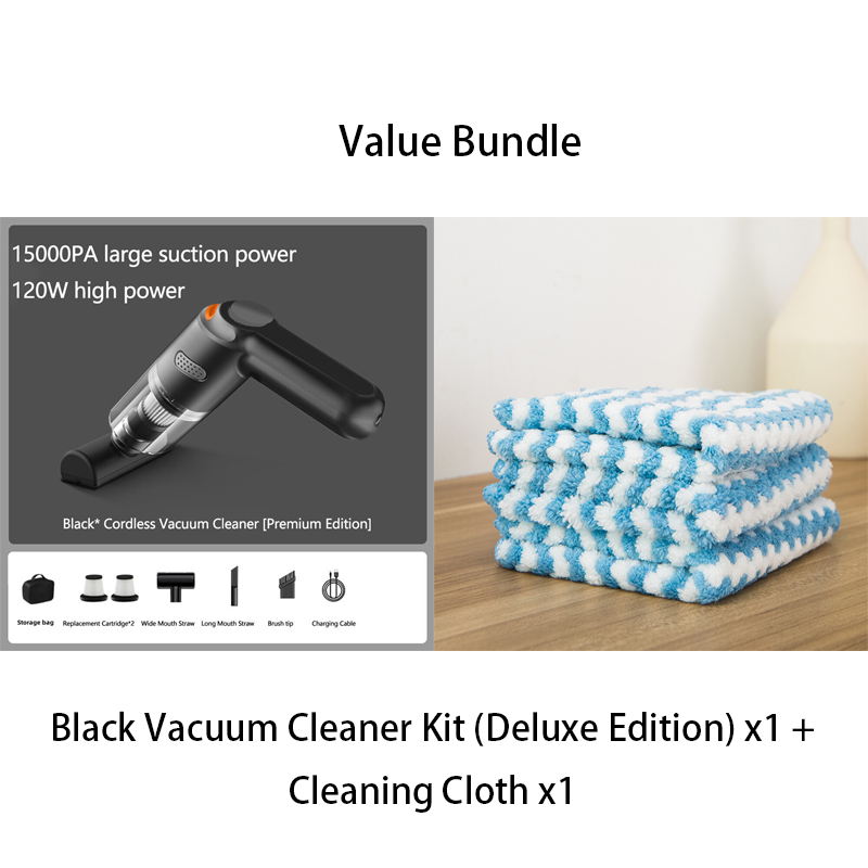 🧹 48% RABATT – Trådløs støvsuger – 10000PA sug  – HEPA-filter – for bil, hjem og kontor