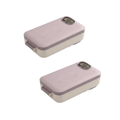 🍱 BEGRENSET TID 48 % RABATT! ✨ Bærbar elektrisk matboks – Selvoppvarmende, 7200 mAh, 304 rustfritt stål 🔋
