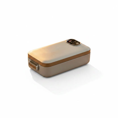 🍱 BEGRENSET TID 48 % RABATT! ✨ Bærbar elektrisk matboks – Selvoppvarmende, 7200 mAh, 304 rustfritt stål 🔋