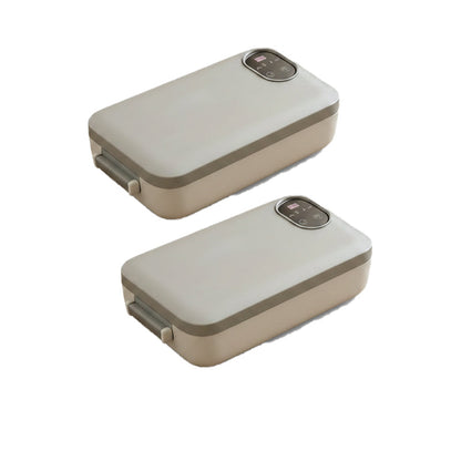 🍱 BEGRENSET TID 48 % RABATT! ✨ Bærbar elektrisk matboks – Selvoppvarmende, 7200 mAh, 304 rustfritt stål 🔋