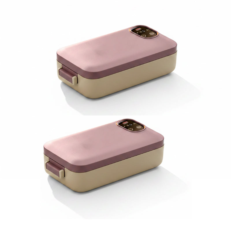🍱 BEGRENSET TID 48 % RABATT! ✨ Bærbar elektrisk matboks – Selvoppvarmende, 7200 mAh, 304 rustfritt stål 🔋