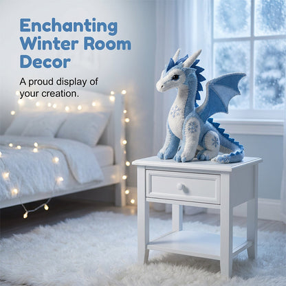 DIY Isdrage Filt Patchwork Kit Arctic Winter Guardian Sysett