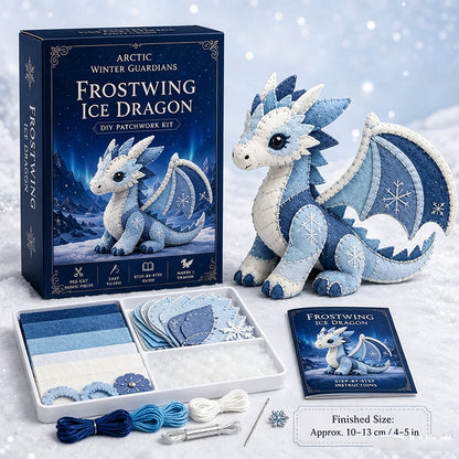 DIY Isdrage Filt Patchwork Kit Arctic Winter Guardian Sysett