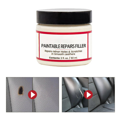 🧴 48% RABATT! Lærreparasjonsfyller – Fyller Riper & Skader i Skinnmøbler & Tilbehør! ✨ Langvarig & Elastisk – Trygg & Miljøvennlig Formel. 🖌️ Enkel Påføring