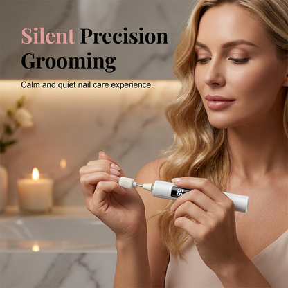 💎 48% RABATT I BEGRENSET TID! ✨Profesjonell elektrisk neglefil – oppgrader neglepleien din med 99 hastigheter og 4 tilbehør ✨💅