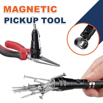 📢📢48% RABATT!! ⏰🔦Multifunksjonell magnetisk teleskoplommelykt – Uttrekkbar, 360° svanehals, superlyssterk 🛠️