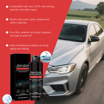 💥Kjøp tre, få to gratis!🚗Gi bilen din et helt nytt utseende – hurtigvirkende bilpleiespray med høy glans
