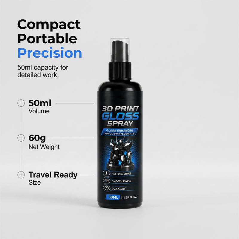 Glansgjenopprettende spray for 3D-utskrevne modeller