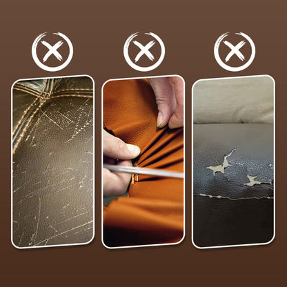 【Lærpleiekrem】👜✨ Reparerer og gjenoppretter fargen på lær i biler, sofaer, sko og mer. 🔧👢